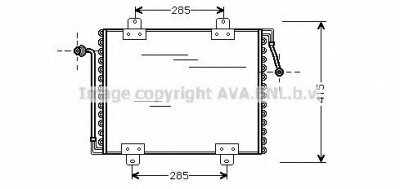 AVA QUALITY COOLING rt5180 -  Конденсатор, кондиционер